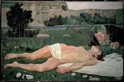 Der barmherzige Samariter, 1886 von Ferdinand Hodler