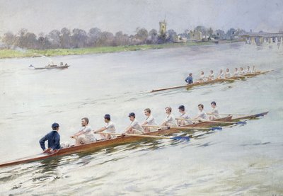 Achterrennen in Putney von Ferdinand Joseph Gueldry