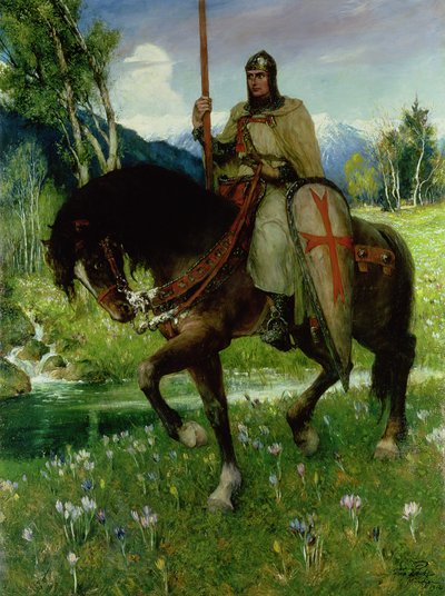 Parsifal auf der Suche nach dem Heiligen Gral von Ferdinand Leeke