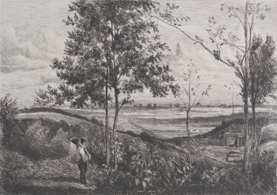 Landschaft nach Corot, 1873-90 von Ferdinand Lefman