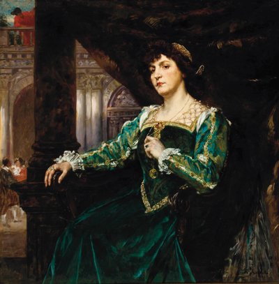 Porträt von Madame Clémenceau von Ferdinand Roybet