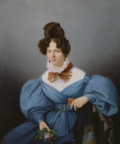 Porträt einer Dame, um 1830 von Ferdinand Wachsmuth