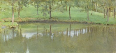 Fosset; Stillwasser, um 1894 von Fernand Khnopff