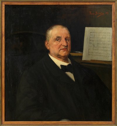 Porträt von Anton Bruckner 1824-1896, 1889 von Ferry Bératon