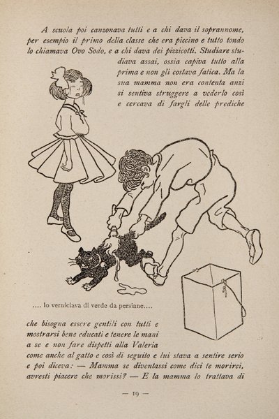 Illustration aus einem Kinderbuch, ca. 1920-30 von Filiberto Scarpelli