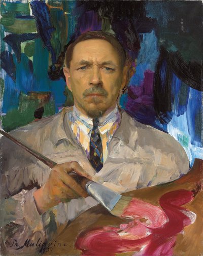 Selbstporträt von Filipp Andreevich Maliavin