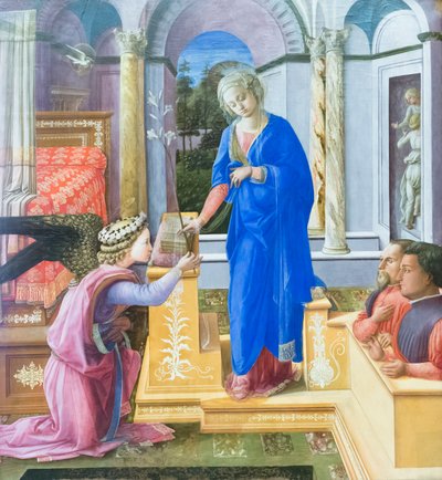 Verkündigung mit zwei Stiftern von Filippo Lippi