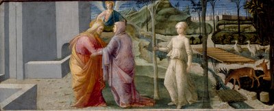 Das Treffen am Goldenen Tor von Filippo Lippi