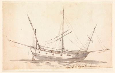 Ein Segelschiff von Filippo Marchionni