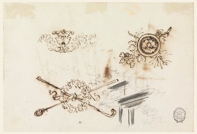 Studien von Masten und Ornamenten von Filippo Marchionni