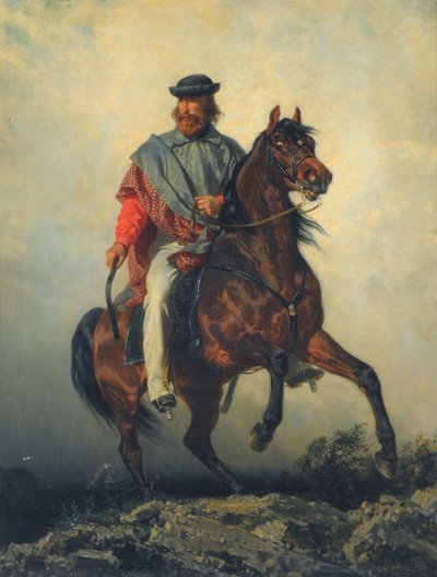 Garibaldi zu Pferd von Filippo Palizzi