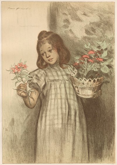 Bouquetiere, veröffentlicht 1899 von Firmin Bouisset