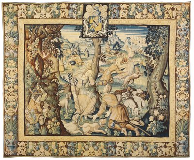 Mythologischer Wandteppich, 1600-50 von Flemish School