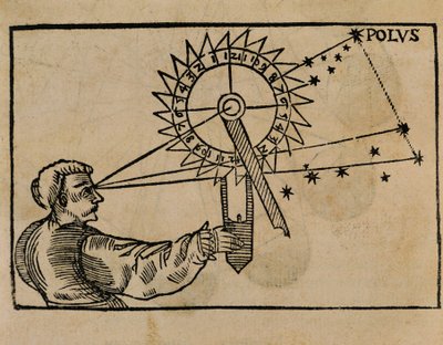 Petrus Apianus beobachtet die Bewegung der Sterne von Flemish School