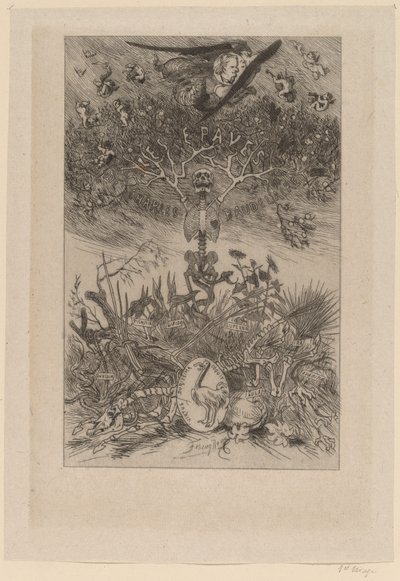Frontispiz: Die Waifs (Les Epaves) von Félicien Rops