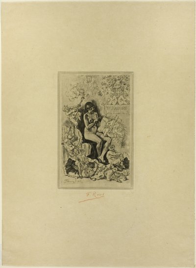 Frontispiz für Rimes de Joie von Félicien Rops