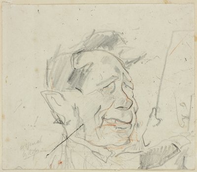 Skizze von Ferdinand Marinus von Félicien Rops