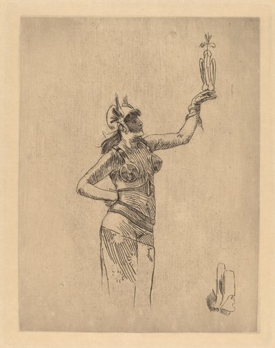 Der Falkner La fauconniere von Félicien Rops