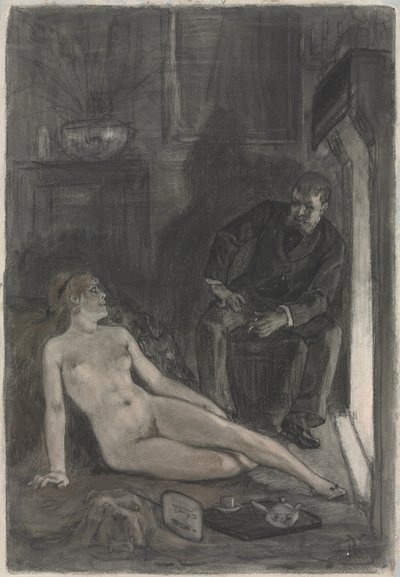 Winterabend von Félicien Rops