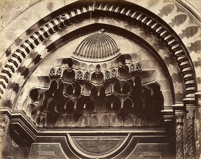 Relief einer Nische, Ägypten von Félix Bonfils