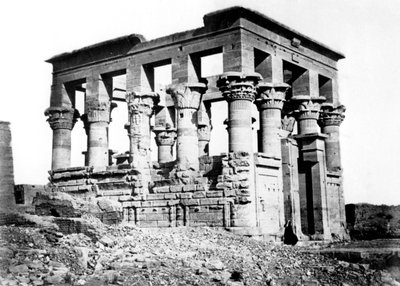 Trajans Kiosk in Philae, Nubien, Ägypten, 1878 von Félix Bonfils