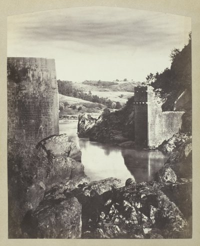 Landschaft mit Ruine von Félix Thiollier