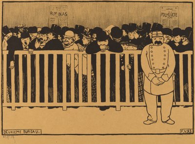 Zweites Büro (Kasse) von Félix Vallotton
