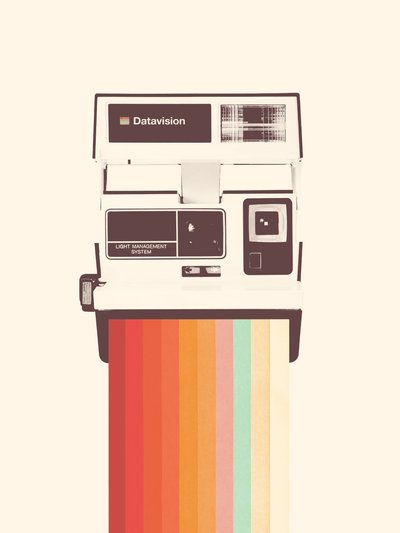 Sofortbildkamera Regenbogen, 2019 von Florent Bodart