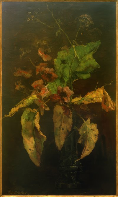 Anemonen und Blätter von Floris Verster