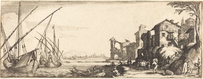 Der kleine Hafen von Follower of Jacques Callot