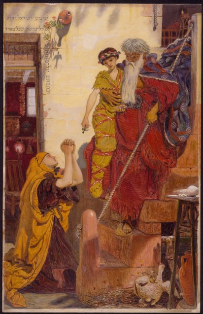 Elija und der Sohn der Witwe von Ford Madox Brown