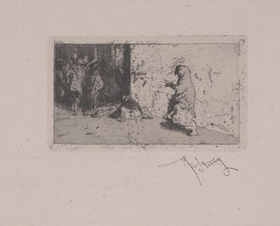 Eine Straße in Sevilla von Fortuny y Carbó