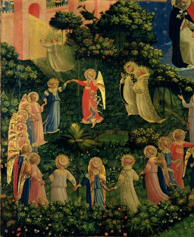 Detail des Himmels aus dem Jüngsten Gericht von Fra Angelico