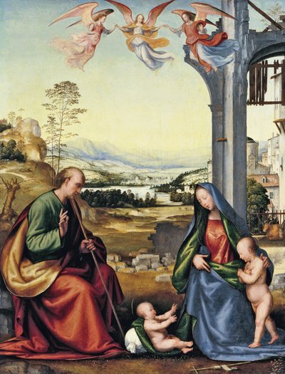 Die Heilige Familie mit Johannes dem Täufer von Fra Bartolommeo