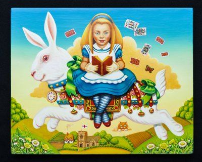Alice und das weiße Kaninchen, 2013 von Frances Broomfield