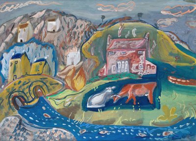 Solva, Fischerdorf in Pembrokeshire von Frances Hodgkins