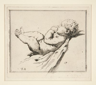 Nacktes Kleinkind von Francesco Bartolozzi