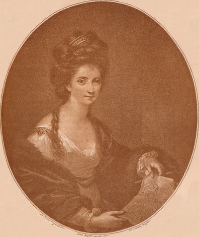 Porträt von Angelica Kauffman, um 1777 1904 von Francesco Bartolozzi