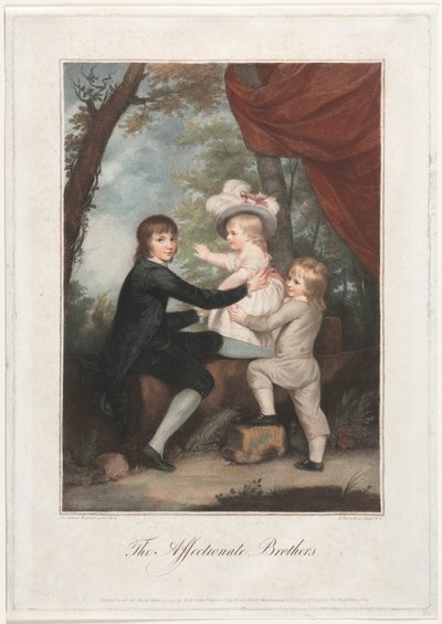 Die liebevollen Brüder (Die Lamm-Kinder) von Francesco Bartolozzi
