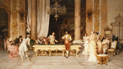 Ein Billardspiel von Francesco Beda