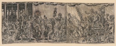 Bacchanalische Szene, spätes 16. - frühes 17. Jahrhundert von Francesco Bertelli