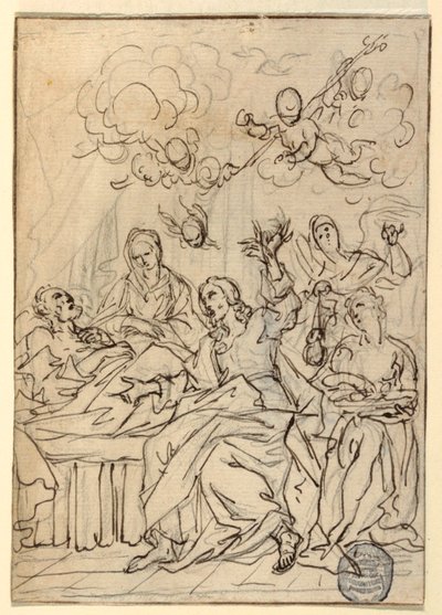 Tod des heiligen Joseph von Francesco Coghetti