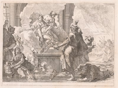 Das Opfer der Iphigenie von Francesco Fontebasso