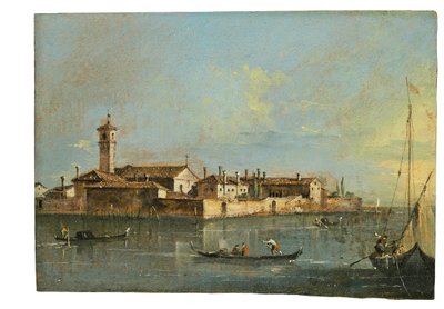 Die Insel Lazzaretto Vecchio, Venedig von Francesco Guardi