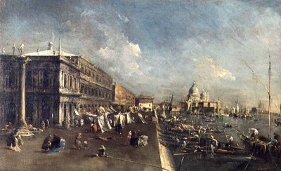 Der Molo, Venedig von Francesco Guardi