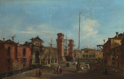 Venedig. Das Arsenal, 1755-1760 von Francesco Guardi