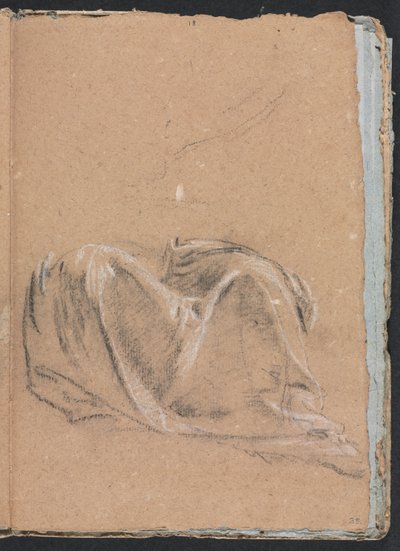 Verona Skizzenbuch: Draperiestudie (Seite 35) von Francesco Lorenzi