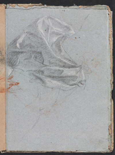 Verona Skizzenbuch: Draperiestudie (Seite 37) von Francesco Lorenzi