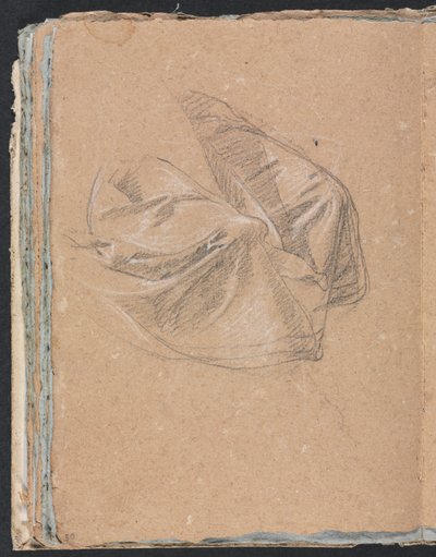 Verona Skizzenbuch: Draperiestudie (Seite 50) von Francesco Lorenzi