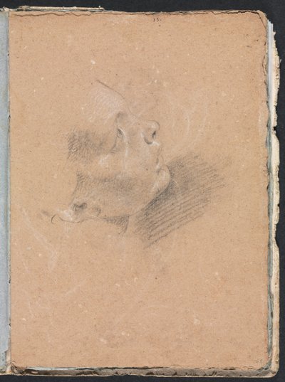 Verona Skizzenbuch: Weibliches Profil (Seite 65) von Francesco Lorenzi